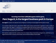 Tablet Screenshot of parcsagunt.com